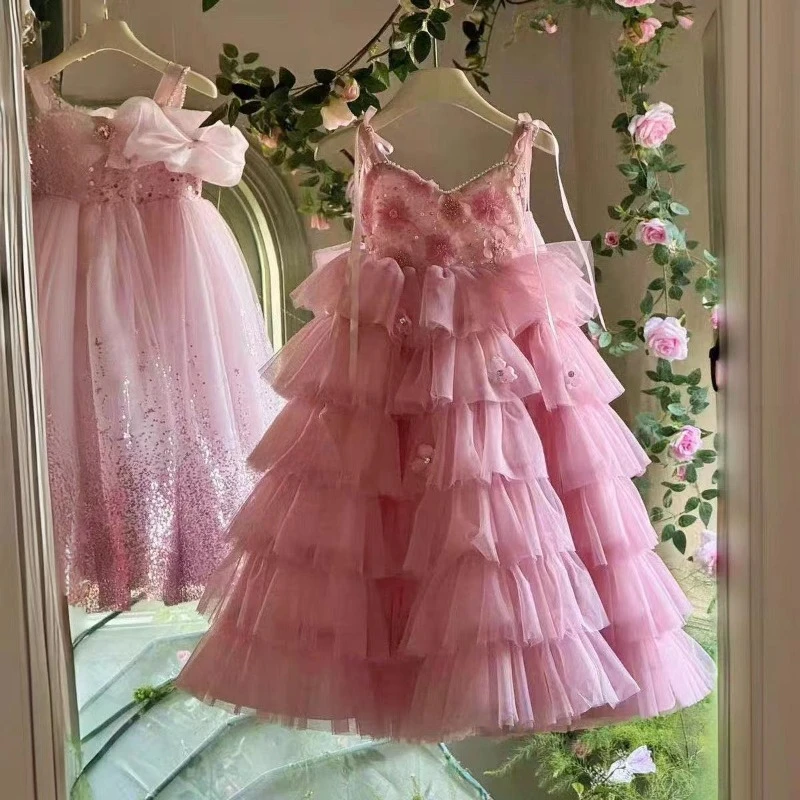 Vestido de princesa niña sin mangas tul cumpleaños Halloween - imagen 2
