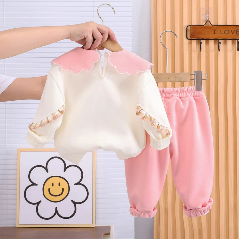 Conjunto infantil de algodón para bebé niña – Camiseta y pantalón - imagen 5