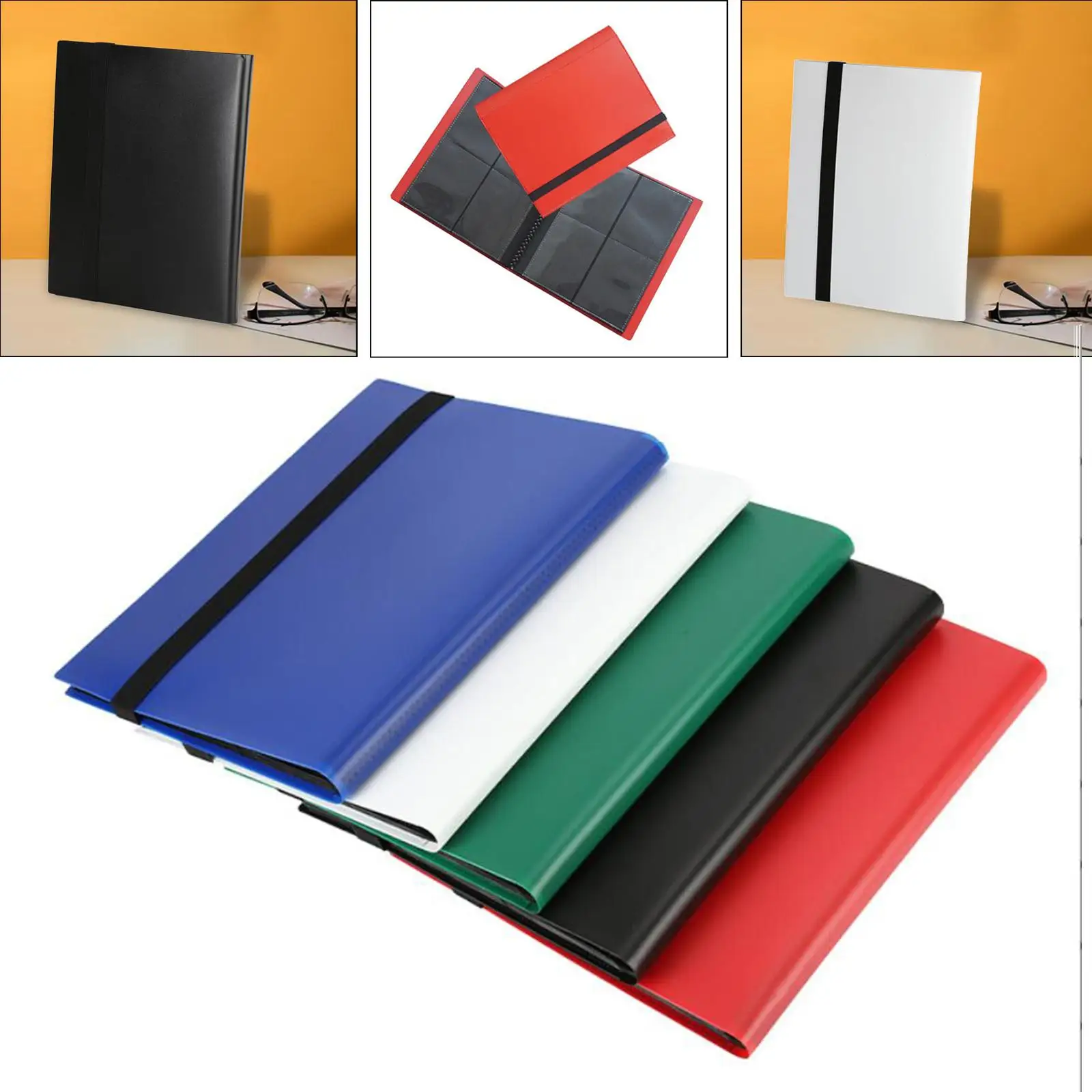 Trading Card Carrying Binder Pocket Binder Album 21x17.5cm for Game Cards Sports