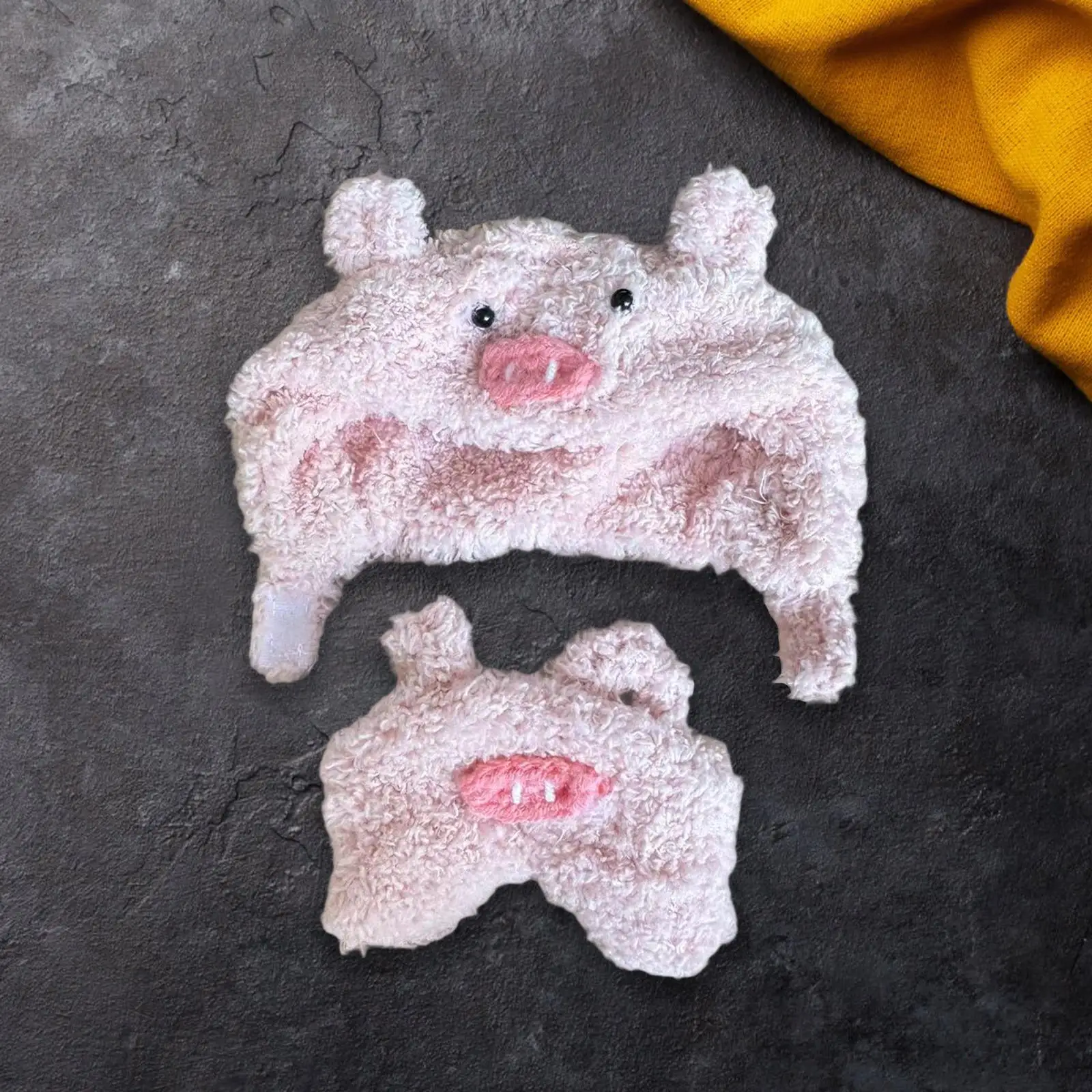 15-17cm Plush Doll Clothes Plush Figure Suspenders with Headwear Doll Outifits DIY Cute Dress up Plush Doll Pants