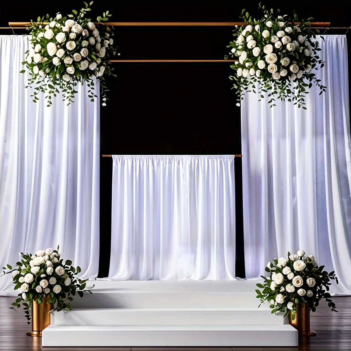 Barra de cortina transparente de gasa blanca con bolsillo, textura suave y sedosa, cortina transparente para ventana, Panel de filtrado de luz para sala de estar y dormitorio - imagen 4