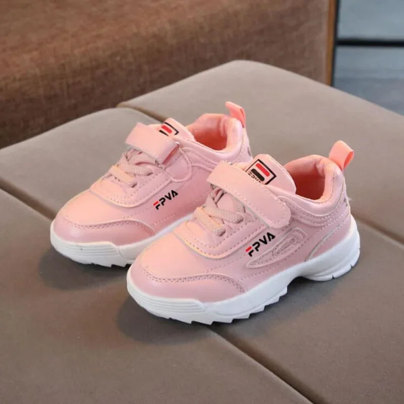 Zapatillas deportivas de cuero para bebés y niños pequeños - imagen 2
