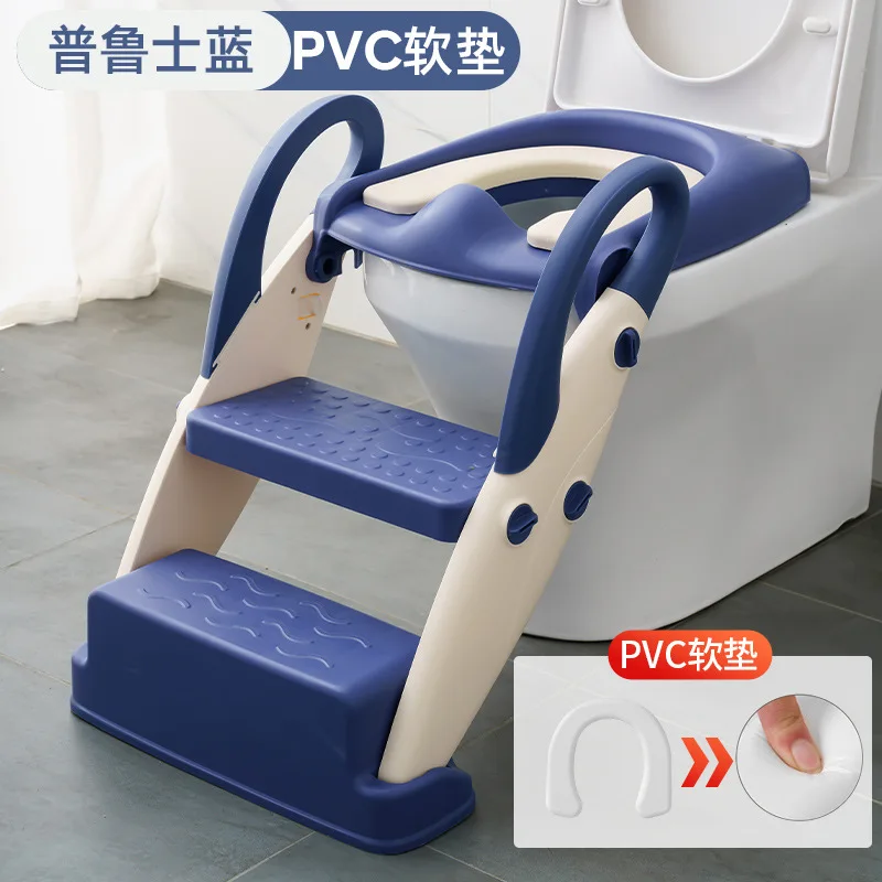 Blue-PVC upholstered