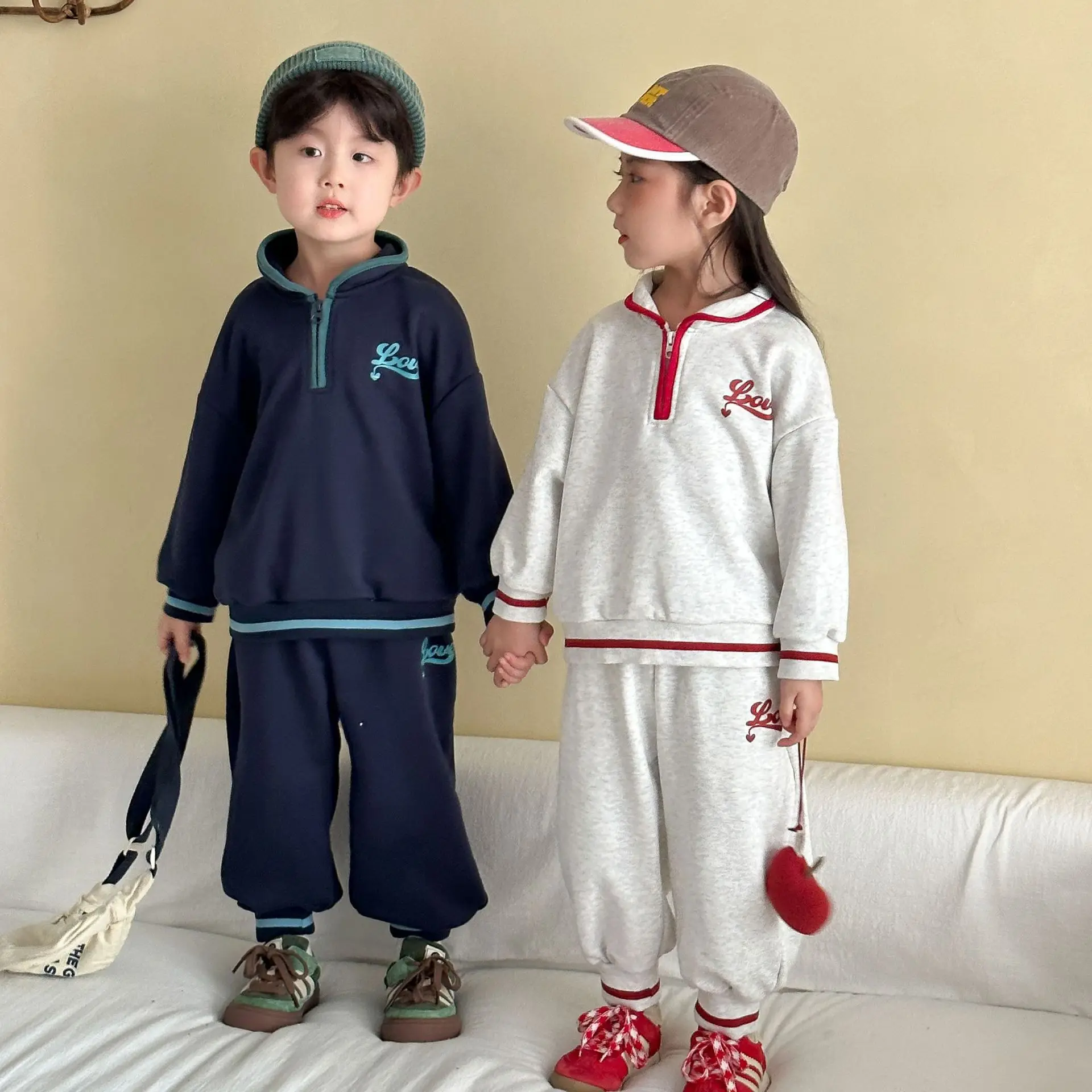 Ropa deportiva de otoño para niños, suéter holgado para niñas, pantalones, nueva ropa de ocio de primavera para bebés - imagen 2