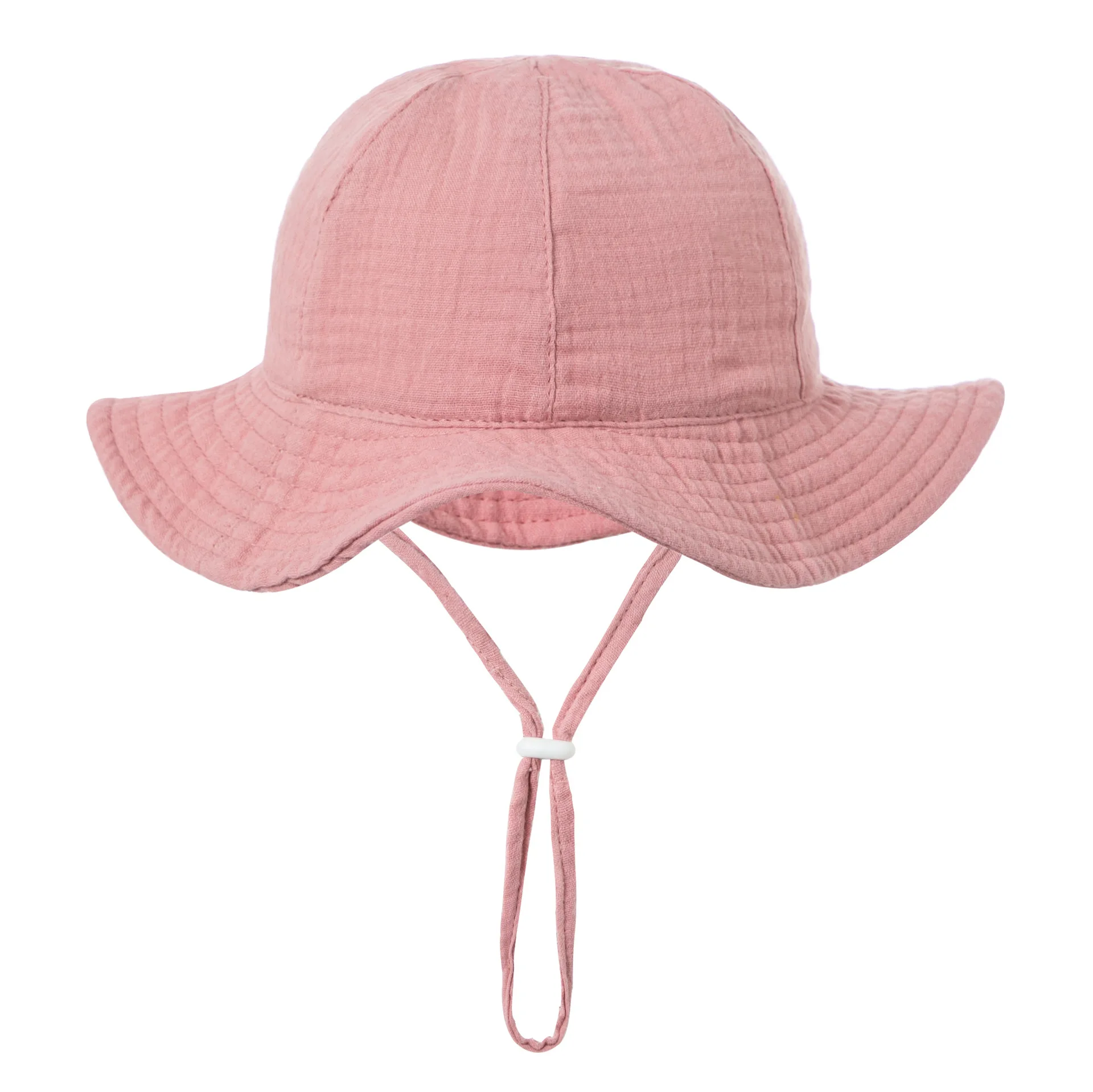 Sombrero de sol con protección UV para bebé, gorra de cubo de algodón para niños y niñas de 3 a 12 meses, sombrero de Panamá para pesca en la playa al aire libre, Unisex - imagen 4