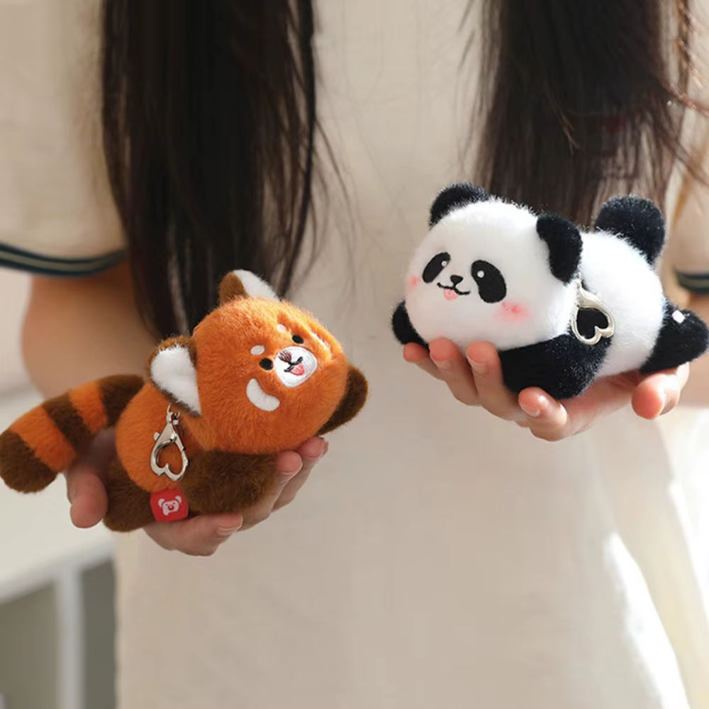 Llavero de peluche panda con cola giratoria para niños - imagen 3