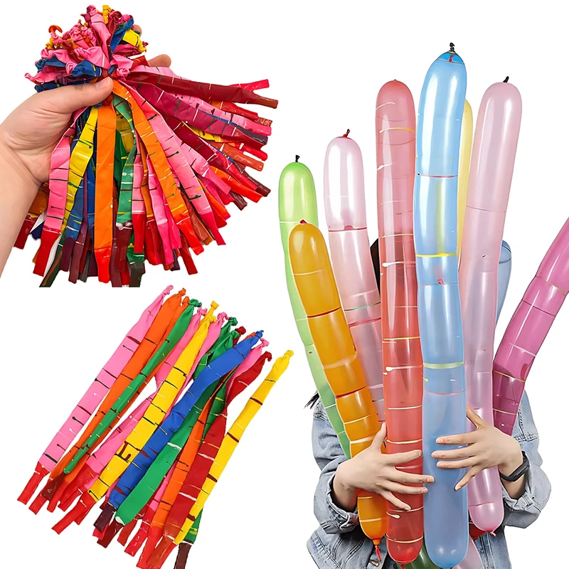 Globos cohete voladores de látex - colores surtidos para fiestas - imagen 2
