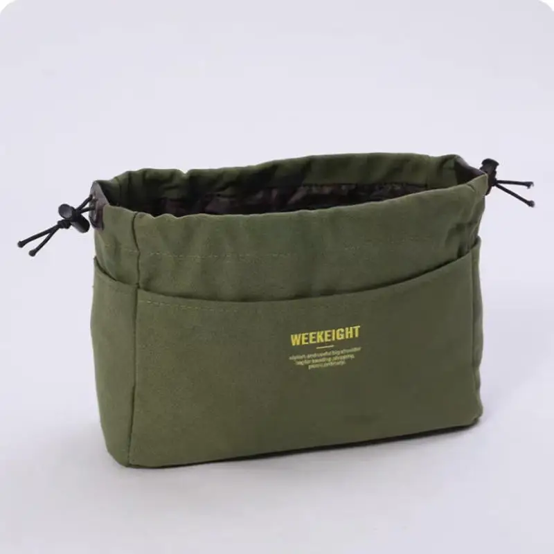 Organizadores de almacenamiento con cordón Simple de poliéster, bolsas con forro con múltiples bolsillos, bolsa de almacenamiento de viaje portátil ligera, 1 ud.