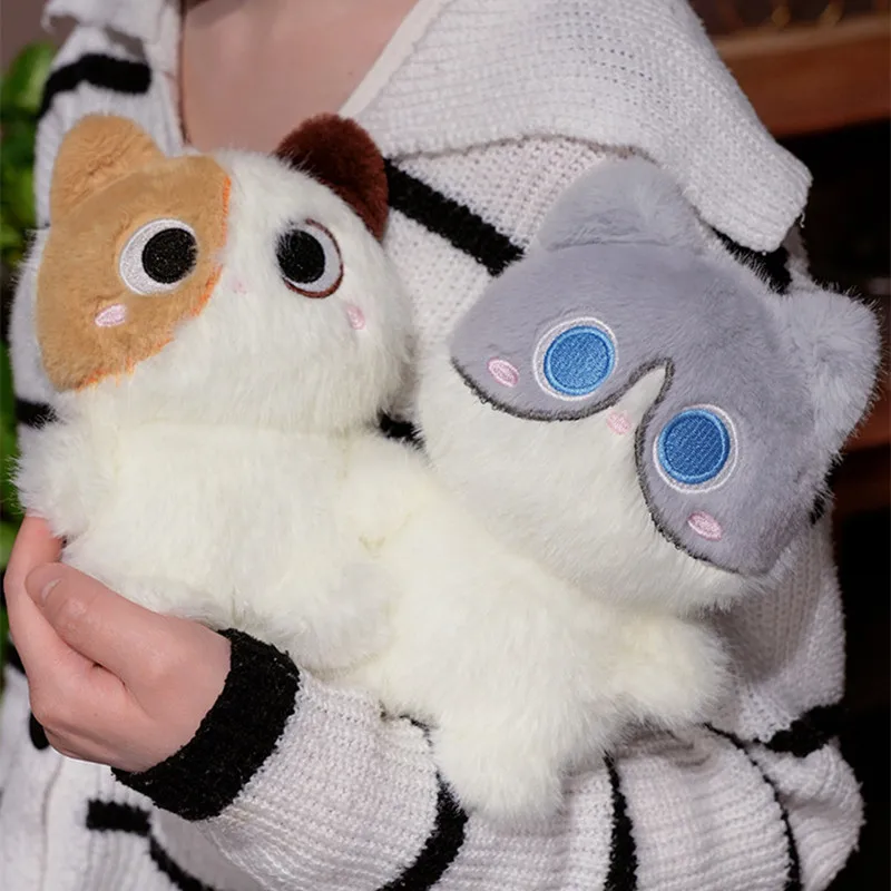 Peluche gato siamés naranja y negro – Muñeco suave infantil - imagen 5