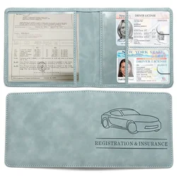 Portatarjetas de coche en piel – Organizador para seguro y licencia