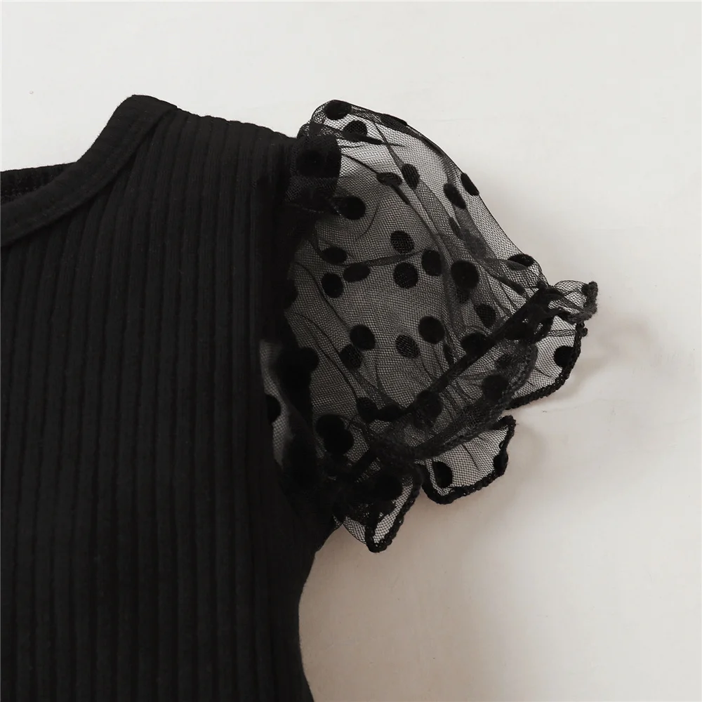 Conjunto de Blusa de manga corta y falda a cuadros para niña, traje de 2 piezas de moda para verano, 1 a 4 años - imagen 3