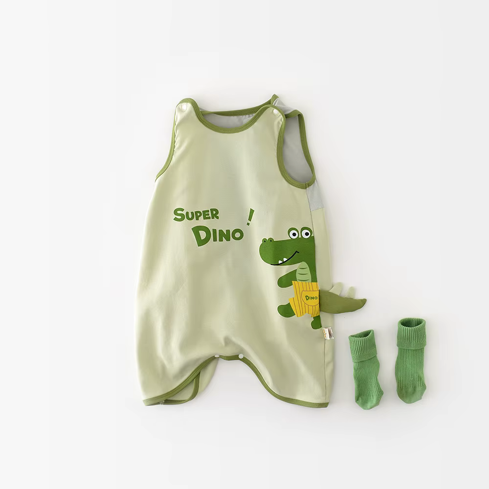 MILANCEL Pelele de verano para bebé – Diseño cocodrilo - imagen 5