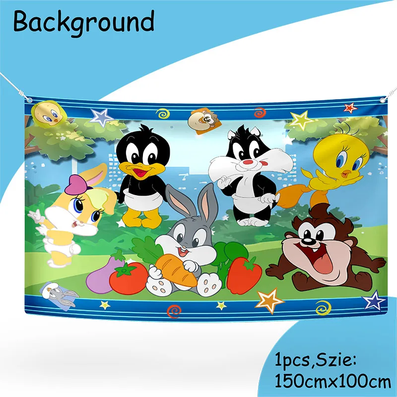 Banner de fiesta de cumpleaños con tema de Disney, decoraciones, plato de vaso de papel, paja, suministros para fiesta de cumpleaños para niños y Baby Shower - imagen 2