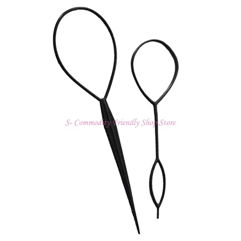 85AE 10Pcs Hair Styling Tool Ponytail Maker Topsy Hair Tail Tools Women Hairstyle - imagen 4
