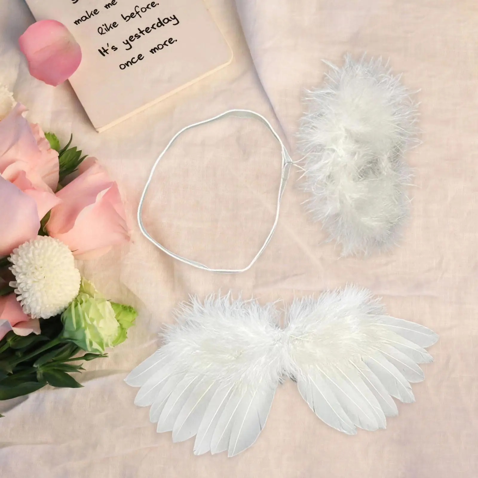 Dolls Wing and Headband for Kids Birthday Gift Adorable Dolls Accessories