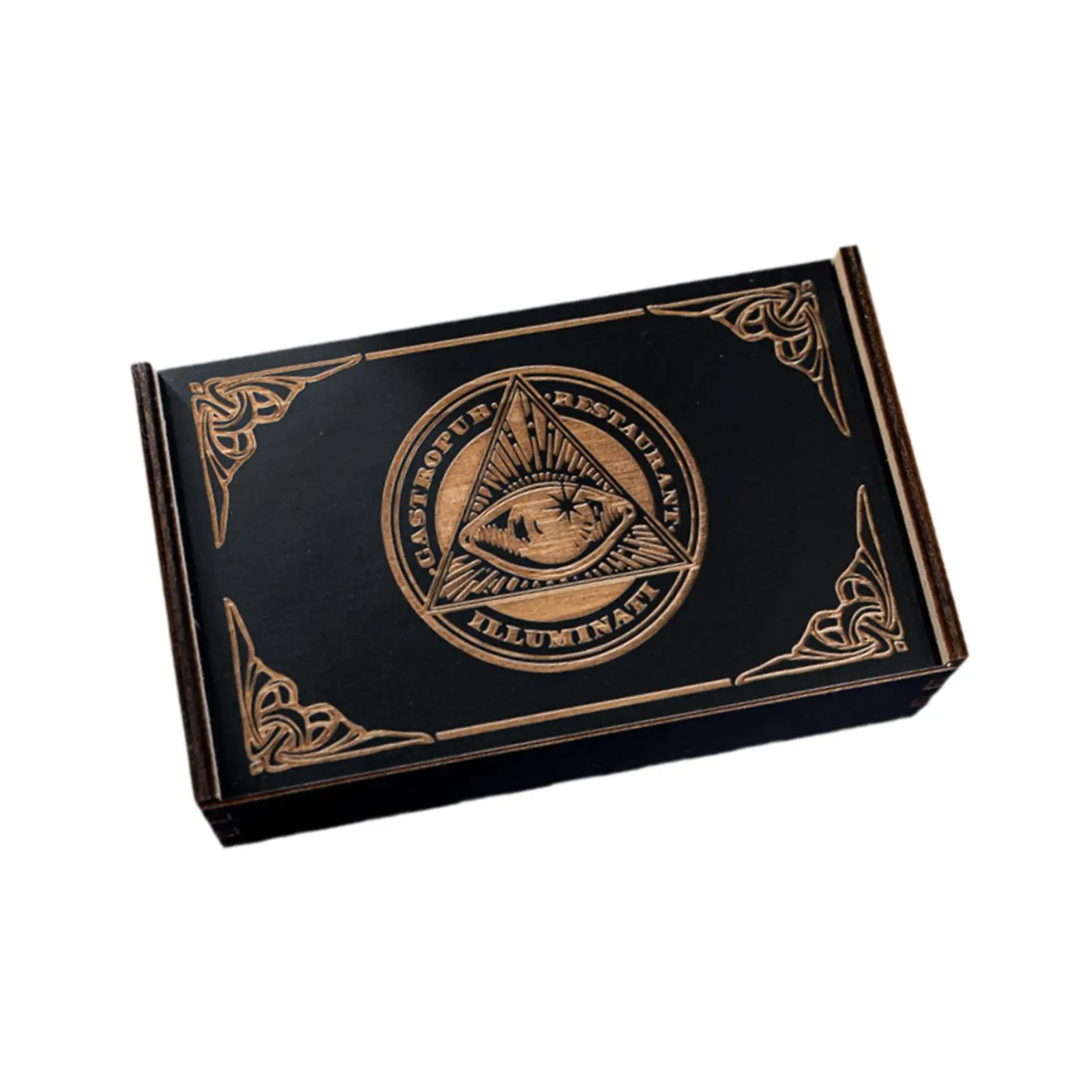 Wooden Tarot Box Card Holder Gift Collectible Decorative Game Cards Sliding Trinket Keepsake Box Card Organizer Tarot Card Case Wooden Tarot Box Card Holder Gift Collectible Decorative Game Cards Sliding Trinket Keepsake Box Card Organizer Tarot Card Case