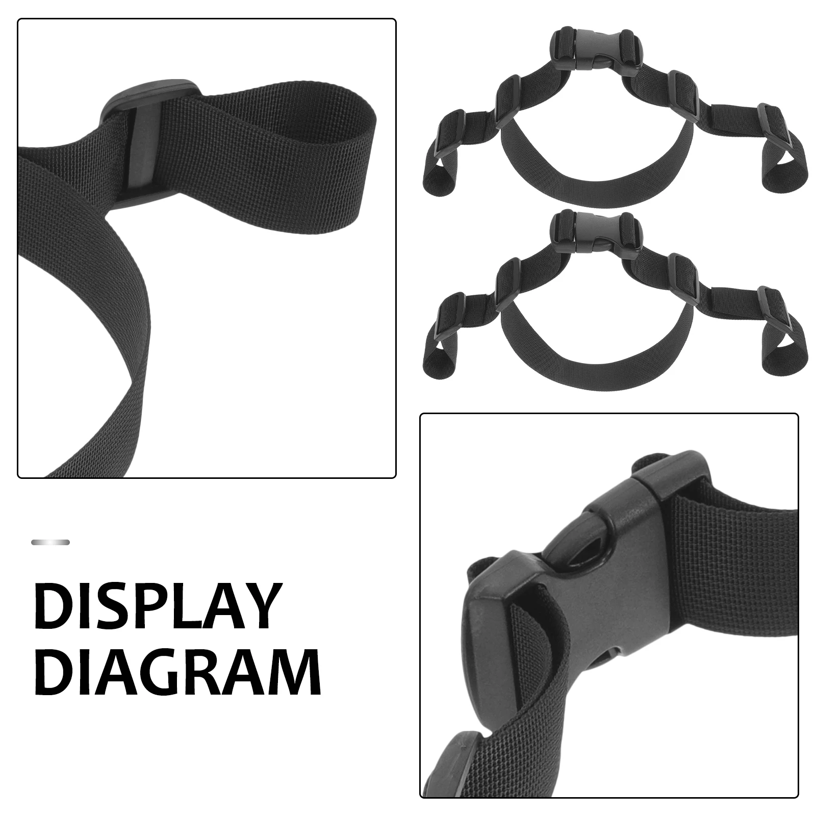 Correas para silla alta, correa de seguridad de repuesto ajustable para silla de niños pequeños, arnés de cochecito de bebé, arneses de seguridad para niños pequeños, 2 uds.