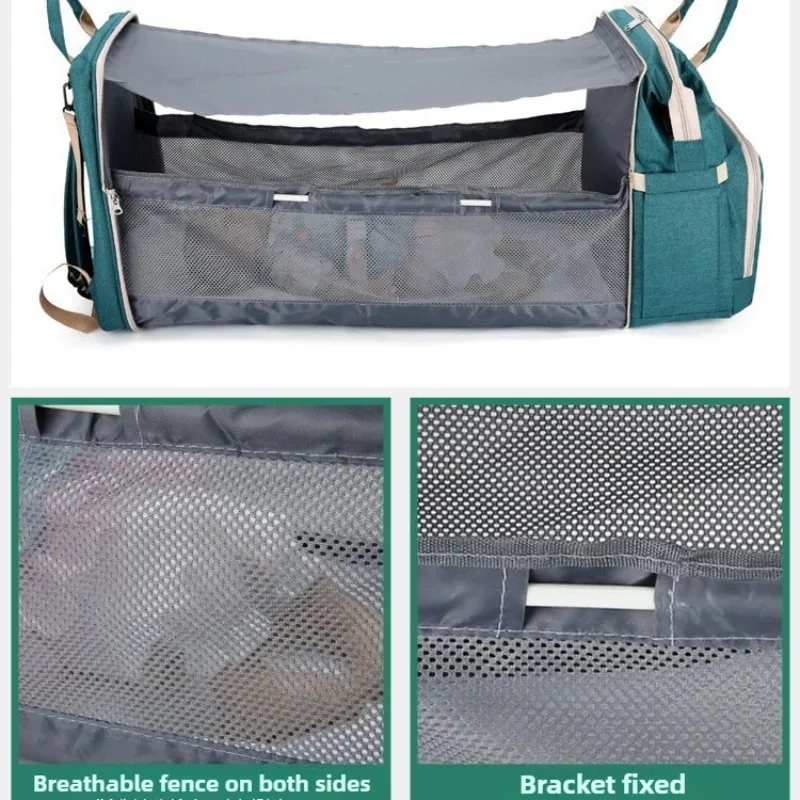 Mochila para pañales Premium con bolsillo aislado, portátil, plegable, multifuncional, espaciosa, mejorada - imagen 3