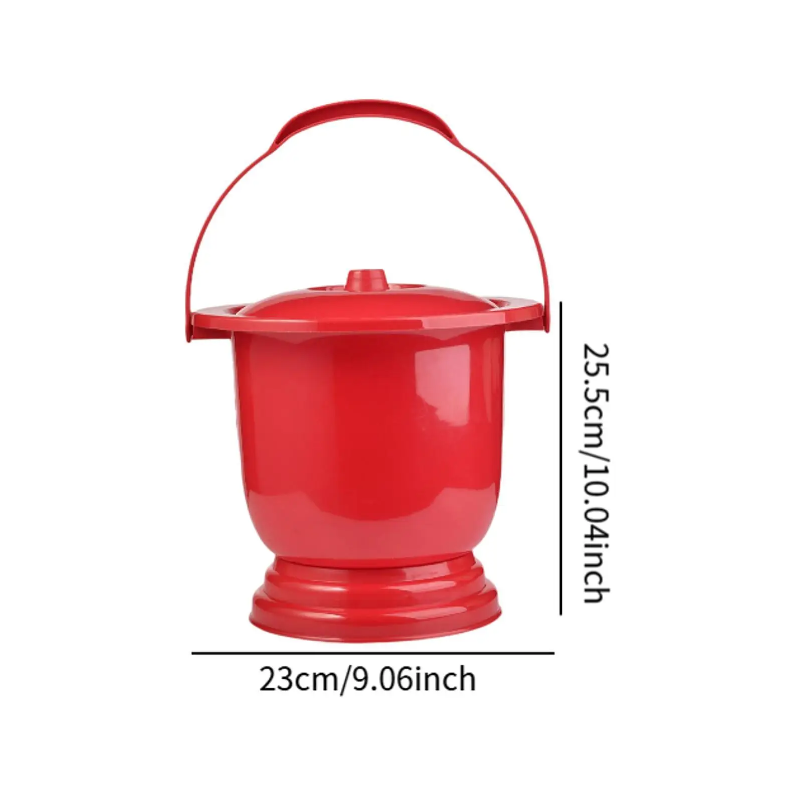 Chamber Pot Thickened Toilet Night Commode Bucket Potty Urine Bucket Spittoon with Lid for Child Children Elder Adults Bedroom