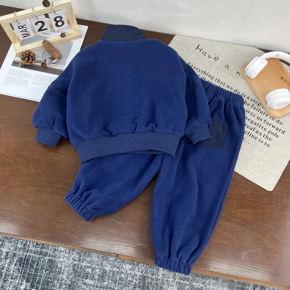 Conjunto de lana invierno niños – Sudadera y pants - imagen 4