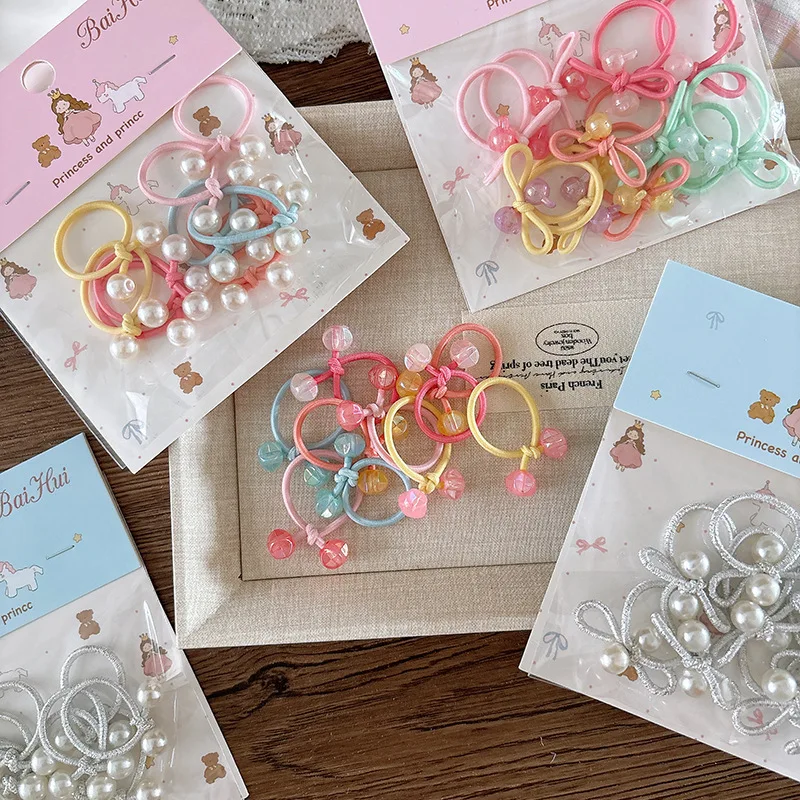 Diademas trenzadas elásticas caramelo para niñas