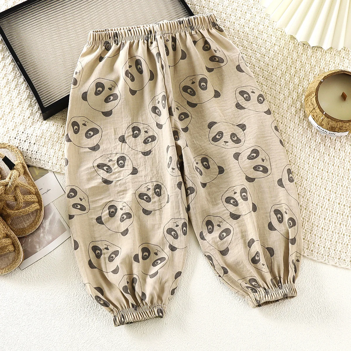 Nuevos pantalones antimosquitos para bebé, pantalones finos infantiles de dibujos animados bonitos, pantalones versátiles de moda de verano para niños y niñas - imagen 3