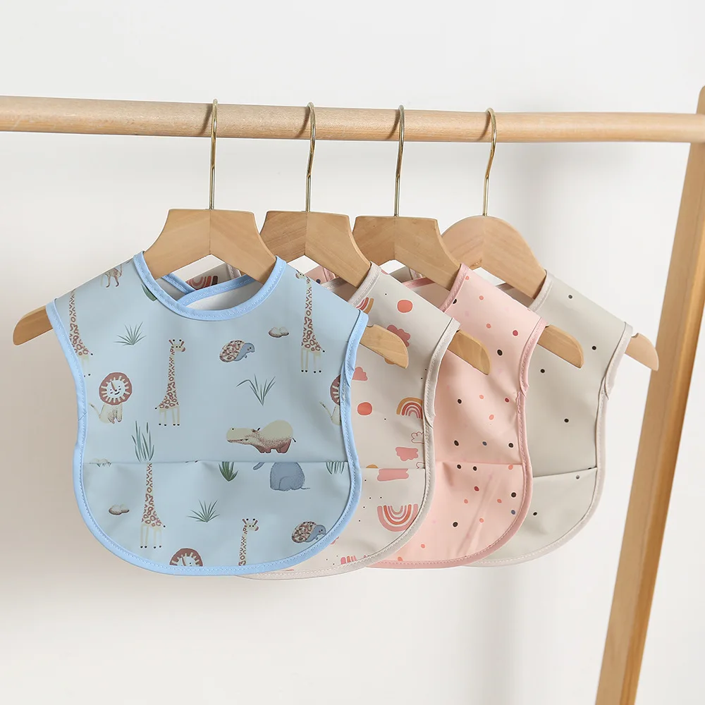 Baberos impermeables de dibujos animados para bebé, toallita suave, delantal de alimentación sin mangas, babero, paño para eructar para niños pequeños, Baberos Bandana para niñas - imagen 4