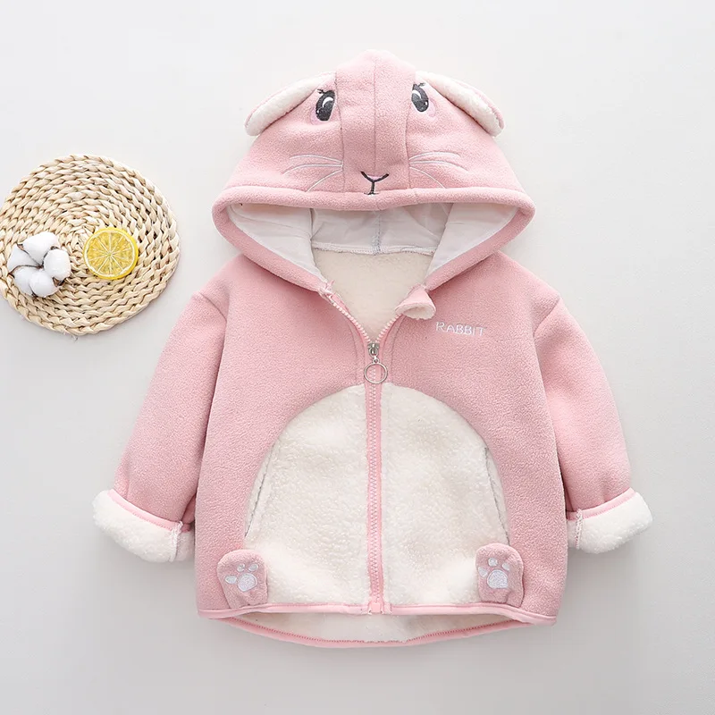 Nueva ropa de otoño e invierno para bebés, chaqueta con capucha de manga larga para niños, ropa para niñas pequeñas, disfraz infantil, ropa deportiva para niños - imagen 3