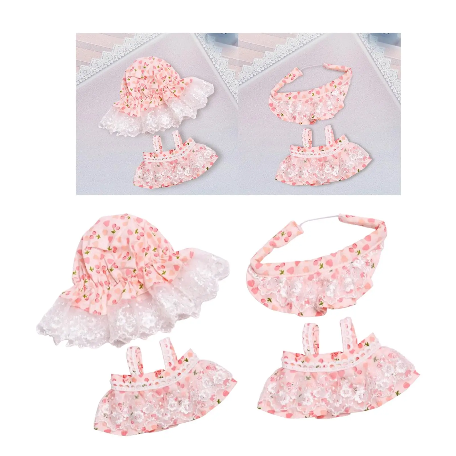 Ropa de muñecas en miniatura de 20cm, ropa en miniatura de repuesto, falda de muñeca cómoda, trajes, ropa de muñeca para regalo de Cosplay - imagen 4