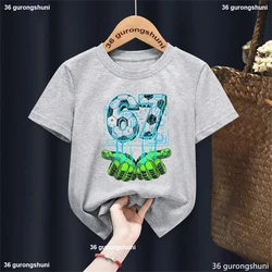 Camiseta Brainrot Six Seven Meme – Futbolista italiano estilo kawaii para niño