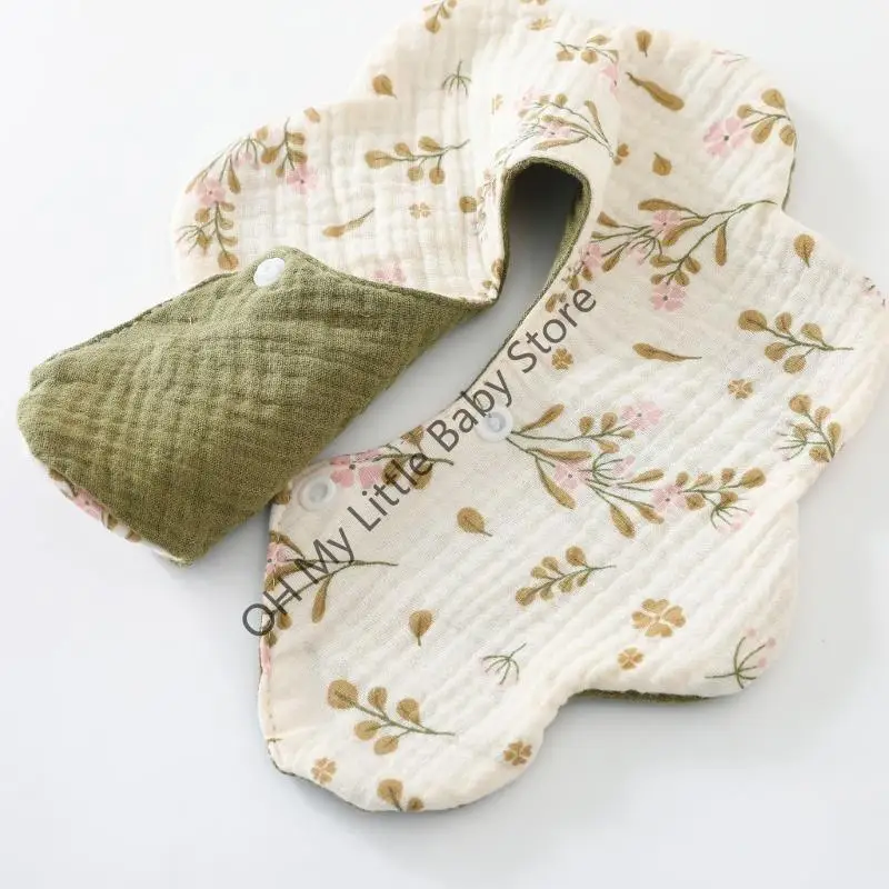 M76C Babista bebé 6 capas para recién nacidos Babero babeo suave y transpirable - imagen 2