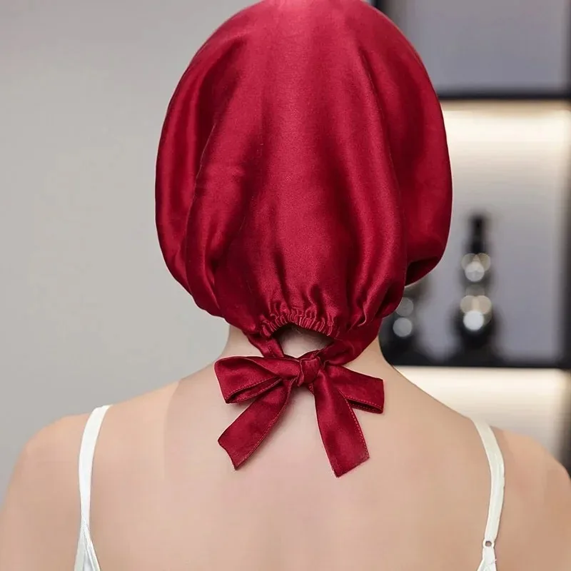 Gorro de seda morera 22 Momme para dormir - Cuidado de rizos y caída - imagen 5
