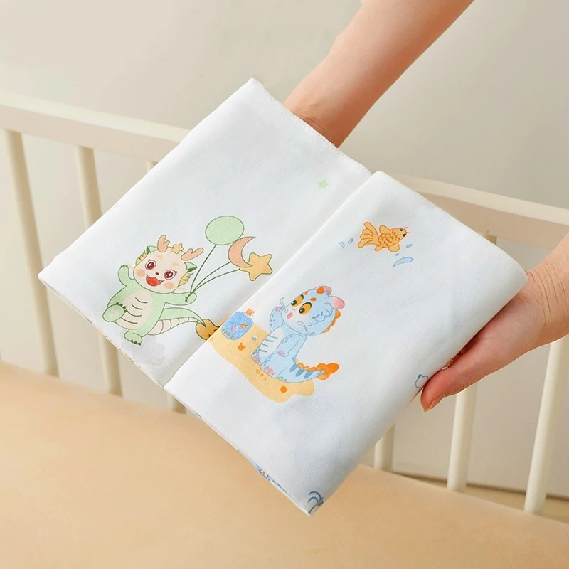 Manta muselina algodón para bebé recién nacido – Estampado suave - imagen 5