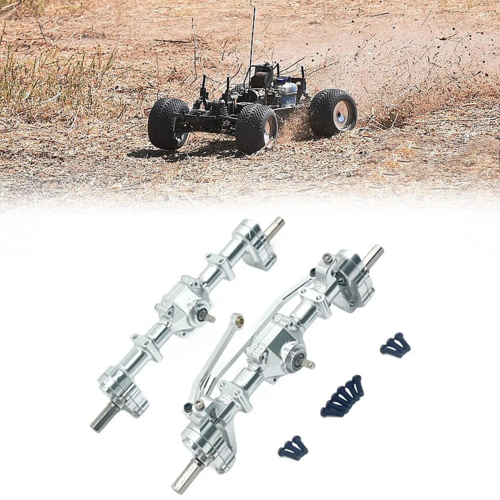 1/16 RC Car Front and Rear Axle Modification Aluminum Alloy for C14 B14 B24