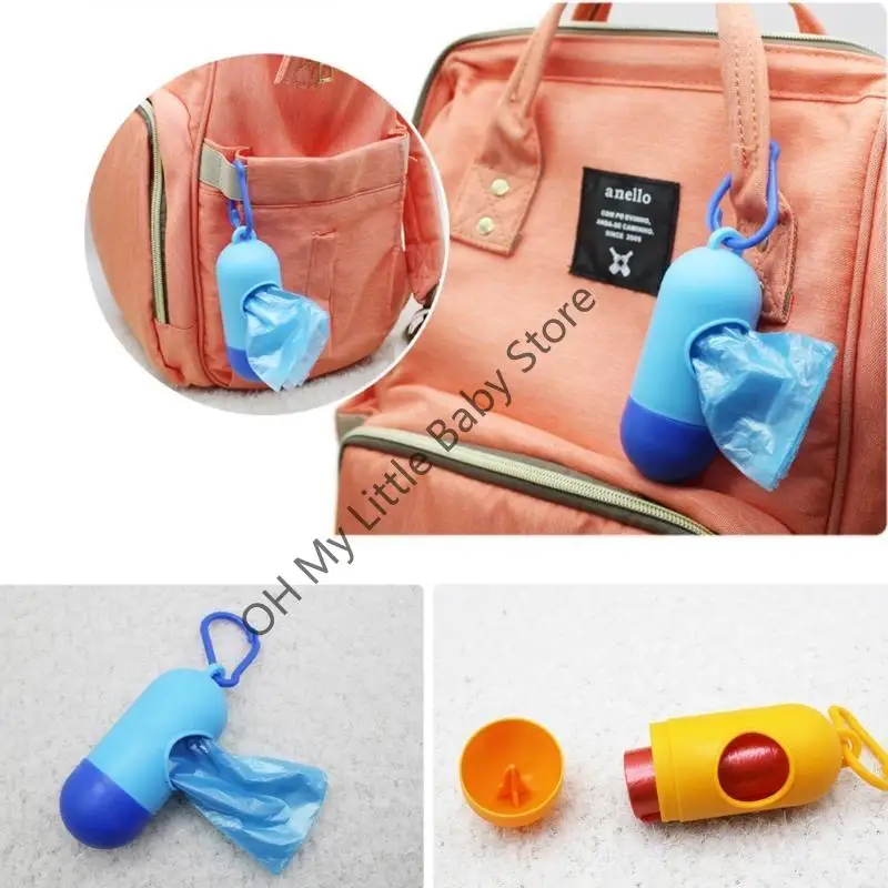 Bolsa basura portátil para pañales bebé M76C, cochecitos bebé, bolsas basura desechables bonitas - imagen 4