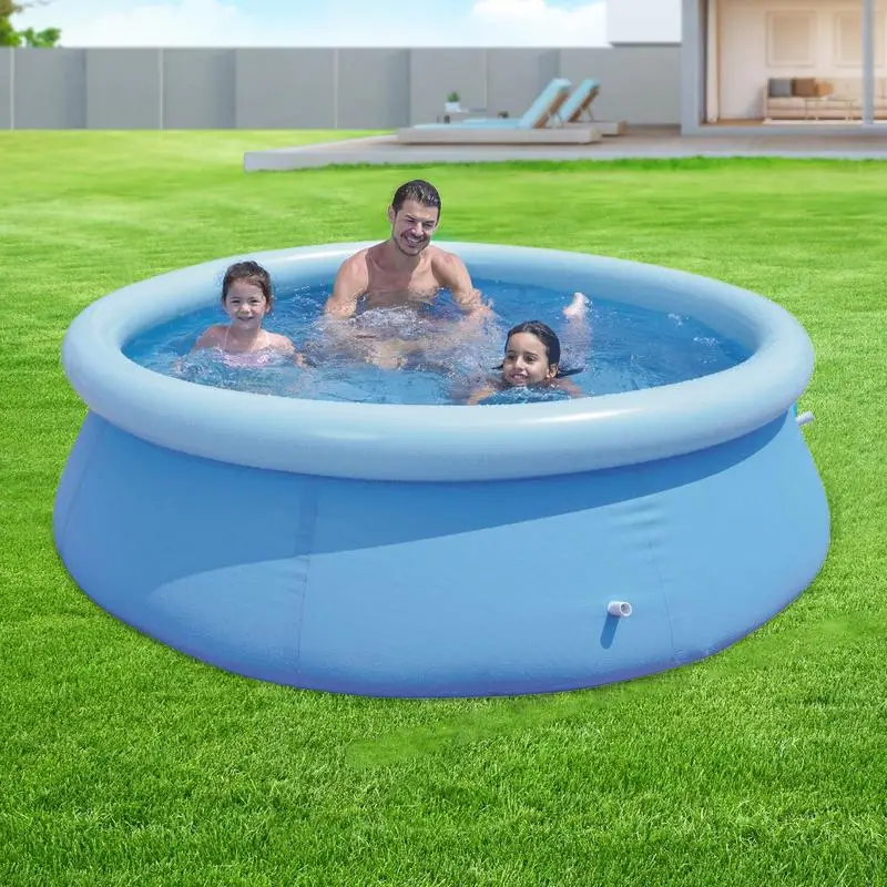 Piscina inflable plegable para niños pequeños, estanque de natación, bañera inflada multiusos, parque infantil de agua para exteriores - imagen 2