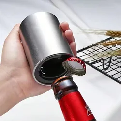 Abridor automático de acero inoxidable para botellas de cerveza