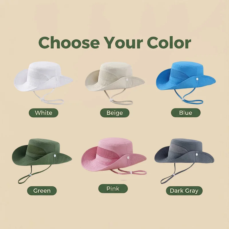 Gorra infantil con protección UV transpirable para verano - imagen 4