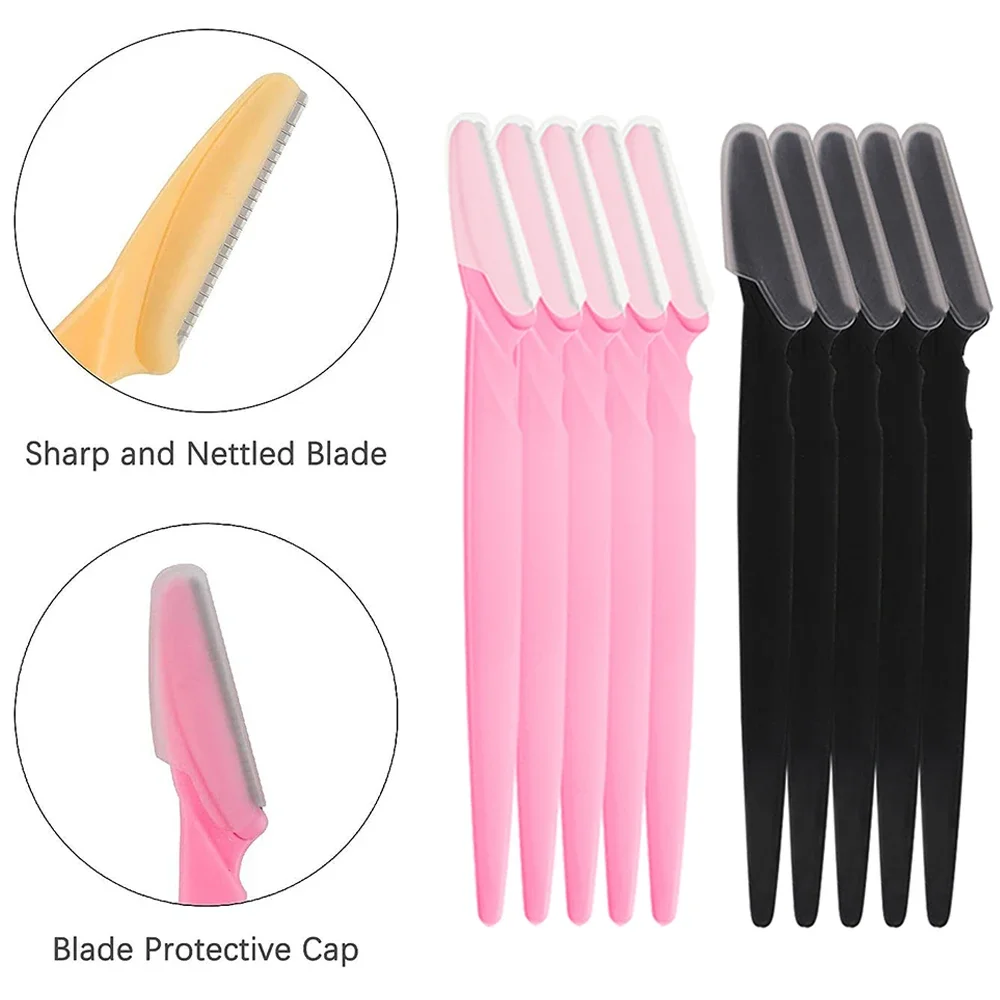 Juego de maquinilla de afeitar multiusos para Dermaplaning, maquinillas de afeitar para cejas y cara para mujeres y hombres, herramienta fácil de usar, cuchillas de afeitar, herramientas de maquillaje - imagen 3