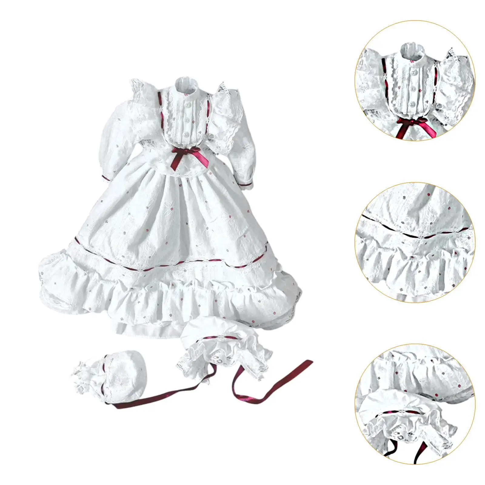 1/3 BJD Doll Dress Fashion Kids Toy Easy to Wear Simulation Doll Clothes