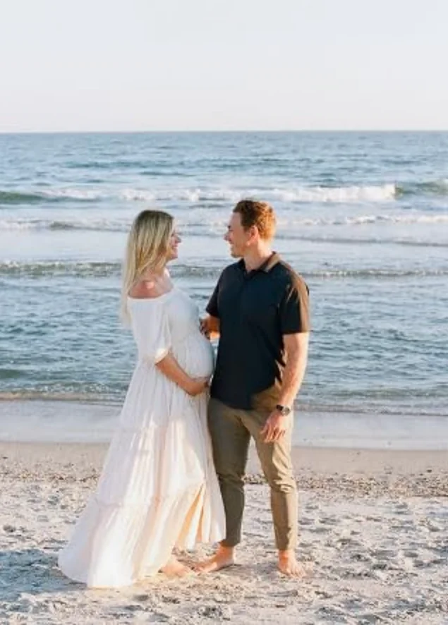 Vestido de maternidad boho fuera del hombro maxi sin tirantes - imagen 5