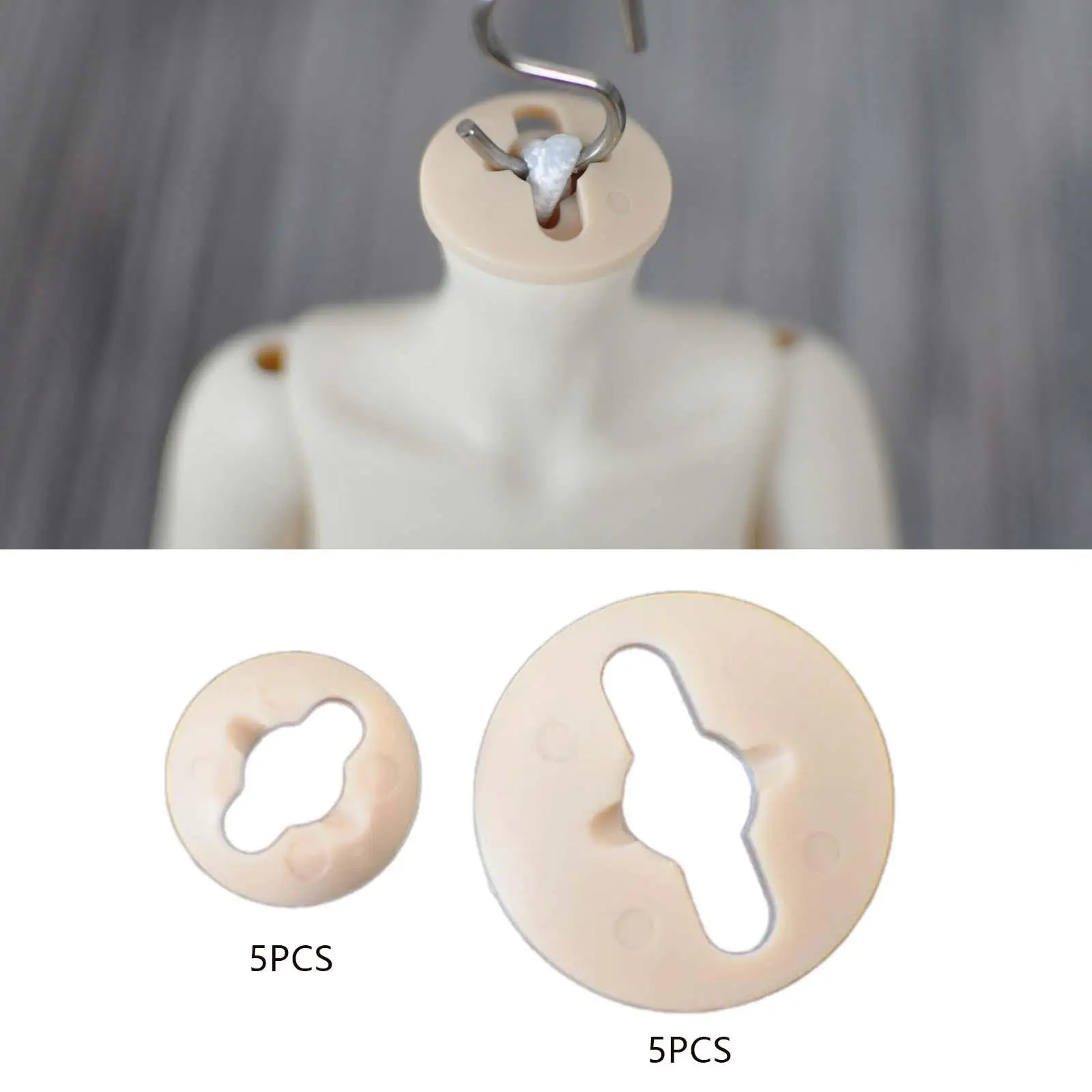 5x Neck Card Pads Dolls Accessories DIY BJD Modification Tool Neck Pads
