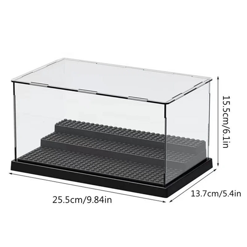 Caja antipolvo acrílica para bloques de construcción - imagen 2