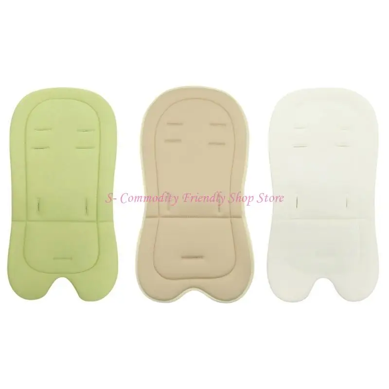 85AE Almohadilla para cochecitos niño, acolchado algodón antideslizante, forros transpirables para cochecitos, funda para - imagen 3