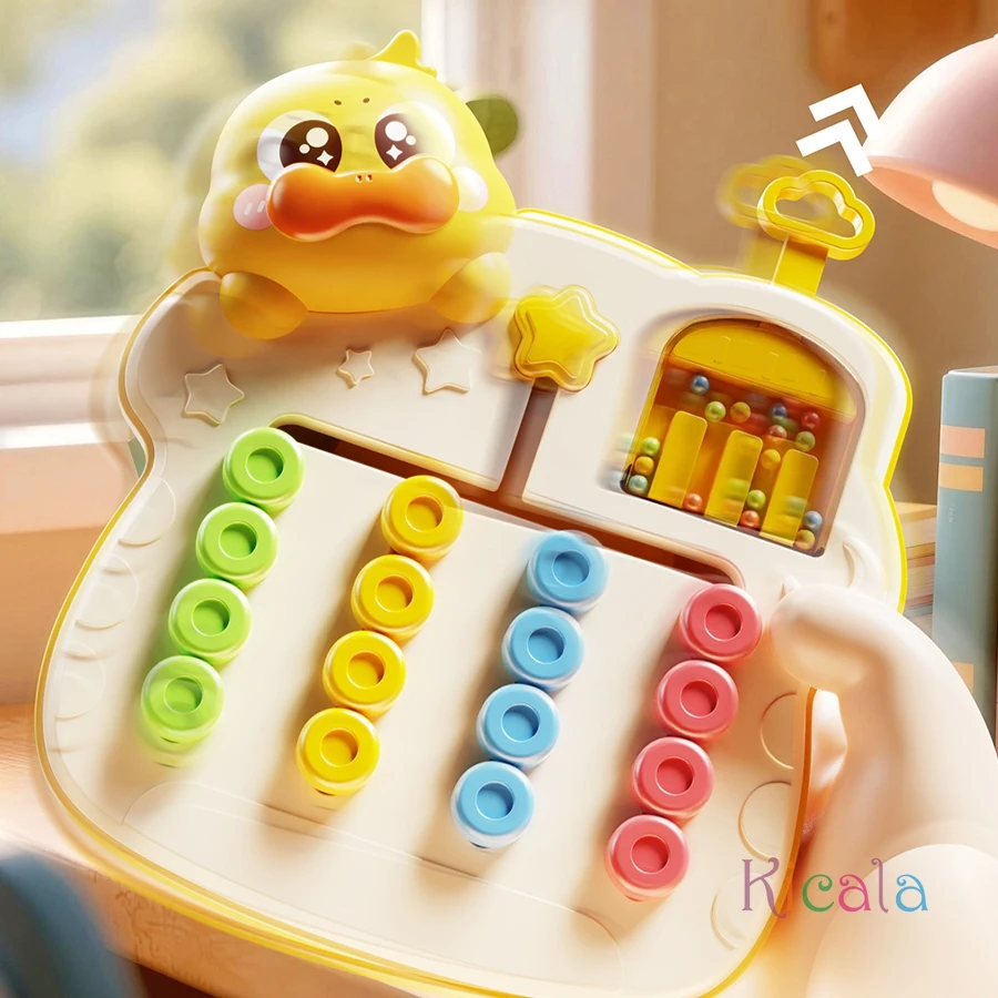 Juego de ajedrez de doble cara para caminar en cuatro colores, entrenamiento de pensamiento lógico para niños, rompecabezas de educación temprana Montessori, juguetes para niños - imagen 4