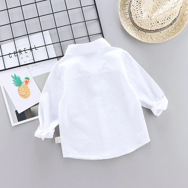 Nueva ropa de bebé de primavera y otoño, camisa de manga larga para niños, ropa para niños, disfraz informal de algodón, ropa deportiva para niños pequeños