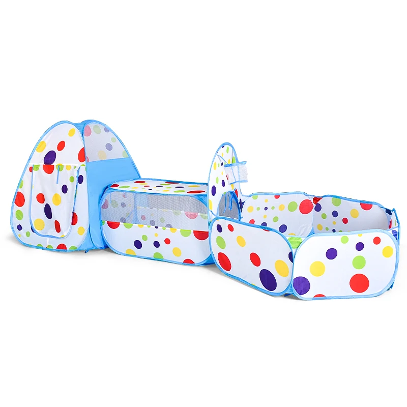 IMBABY Piscina de pelotas multifunción con túnel y tienda para bebés - imagen 4