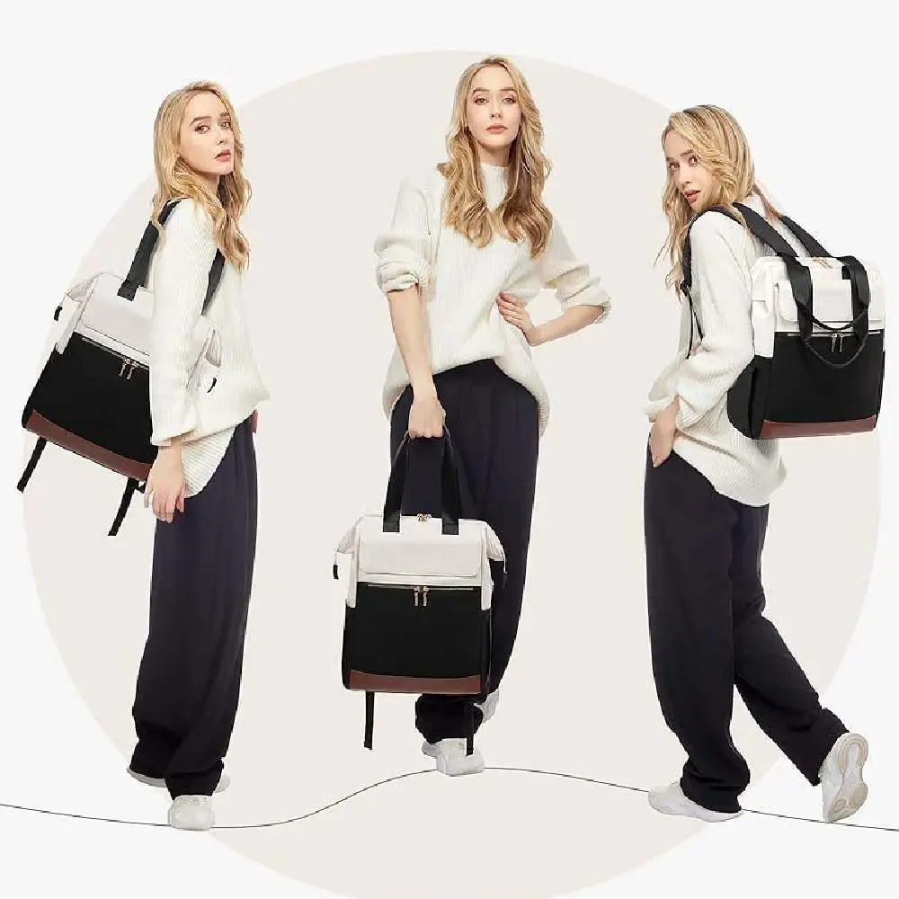 Mochila para ordenador portátil de viaje de gran capacidad, bolso de hombro multifuncional impermeable para mamá, transpirable y ligero - imagen 3