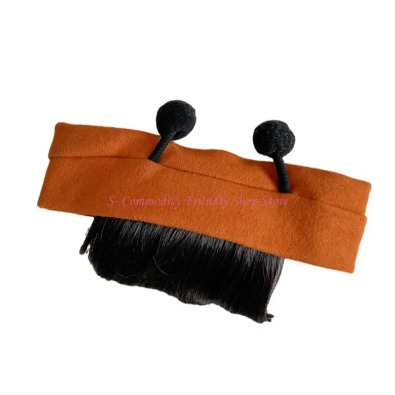 Peluca con antenas y diadema para disfraz infantil de niña