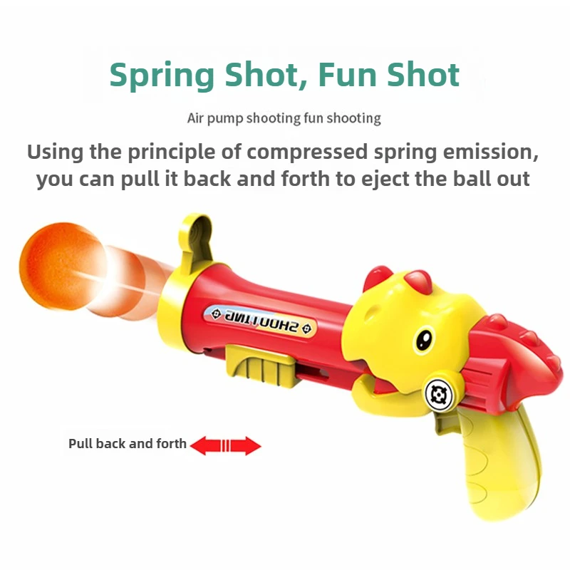 Juguete lanzador de bolas suaves para niños, pistola de dardos blanda Manual, incluye 12 bolas blandas, gafas, objetivo, juguete de tiro para bebés, regalos para niños de 4 a 8 años - imagen 2